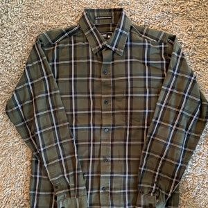 Fresh Jive Men’s Med Long Sleeve Green Flannel Shirt
